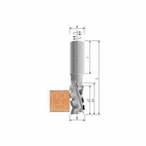HELICAL ROUTER BIT FOR GOOD CHIP EJECTION